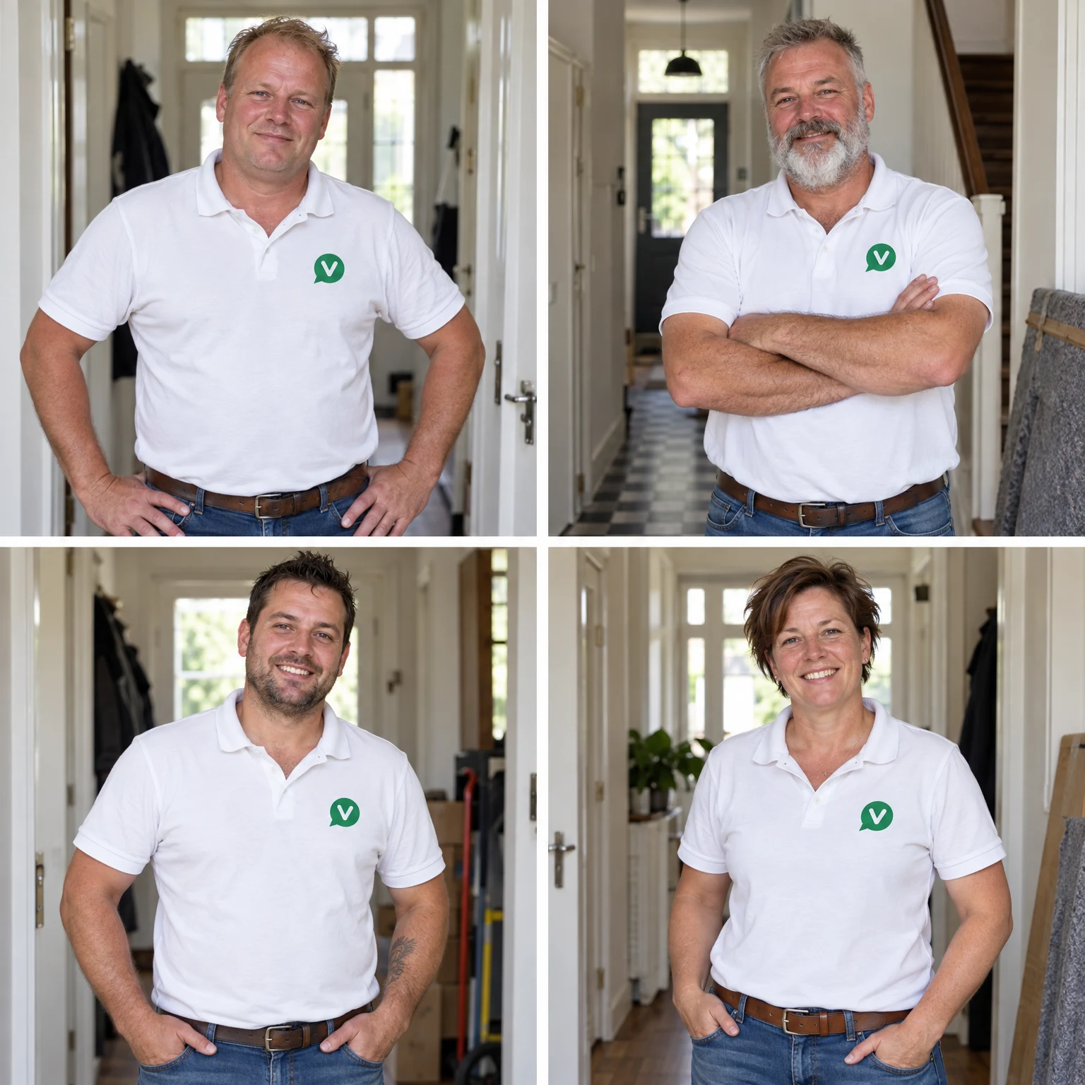 Professionele ontruimers aan het werk